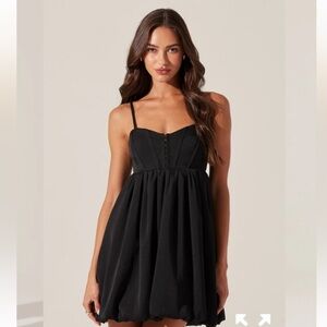 Elegant Black Spaghetti Strap Dress